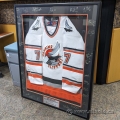 Signed Framed 2006-2007 BCHL Champion Nanaimo Clippers #7 Jersey