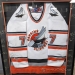Signed Framed 2006-2007 BCHL Champion Nanaimo Clippers #7 Jersey