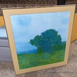 Tree in a Field Framed Print