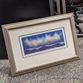 "Aurora Over Mountains" Framed Print by Piper