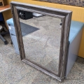 Grey Wood Frame Wall Mirror 27x33