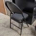 For Living Portable High-Back Padded Metal Folding Chair