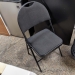 For Living Portable High-Back Padded Metal Folding Chair