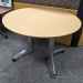 Maple Simo Oval Round Rolling Meeting Table 42x36