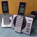 Pair of V-Tech DECT 6.0 Dual Handset Cordless Phones