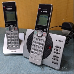 Pair of V-Tech DECT 6.0 Dual Handset Cordless Phones