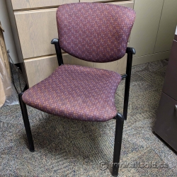 Red Patterned Stacking Chair