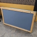 Brass Wood Frame Wall Mirror 30 x 48