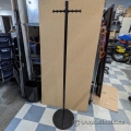 Black 2 Post Coat Tree w/ Hanger Notches