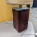 Mahogany Desk Lamp with Tan Cover 21" Tall