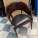 Mahogany Wood Guest Chair w/ Padded Seat, Rounded Back