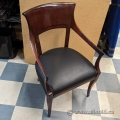 Mahogany Wood Guest Chair w/ Padded Seat