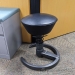 Black Aeris Swopper Classic Height Adjustable Office Stool Chair
