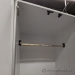 Teknion White Wood with Glass Doors Wardrobe Storage Cabinet