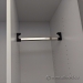 Teknion White Wood with Glass Doors Wardrobe Storage Cabinet