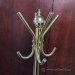 Yellow Chrome Coat Rack Tree Stand w/ Chrome Hooks 67" Tall