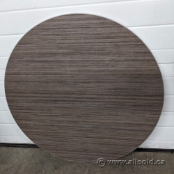 36" Grey Walnut Round Office Table, Surface Only