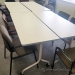 White Modular Rolling Meeting Office Training Table