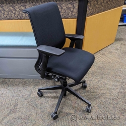 Steelcase Think Black Mesh Fabric Back Adjustable Task Chair