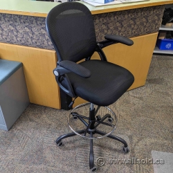 Black Gerttrony Ergonomic Office Task Chair Stool