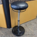 Kore Black Leather Office Plus Sit-Stand Wobble Chair Stool