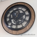 Kiera Grace 20" Antique Gear Style Ticking Analog Wall Clock