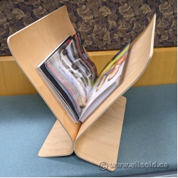 Umbra Maple Tabletop Magazine Rack Stand Display