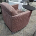 Patterned Arm Chair with Swivel Tablet