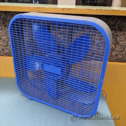 Sunbeam 20" Blue Box Floor Fan with Adjustable Speeds