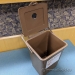 Busch Systems Brown Deskside Battery Recycling Bin