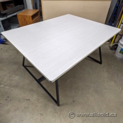 60" x 48" Light Blonde Safco 3019WW Oasis Meeting Table