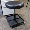Metal Rolling Height Adjustable Roller Seat with Tool Tray