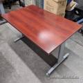 Autumn Maple Rolling Modular Training Tables, Grey Legs 48" x30"