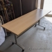 Heartwood 72 x 24 Modular Blonde Nesting Table w/ Silver Frame