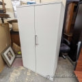Steelcase 66 in. Grey 2 Door Storage Wardrobe Cabinet, Locking