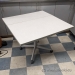 Height Adjustable Rolling Office Table w/ Drop Leaf Surface