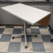Height Adjustable Rolling Office Table w/ Drop Leaf Surface