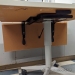 Height Adjustable Rolling Office Table w/ Drop Leaf Surface