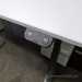 Knoll Powered White Sit Stand Straight Desk 46 x 23