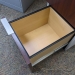 White & Mahogany 2 Drawer Pedestal File Cabinet with Cushion Top