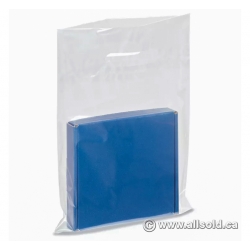 Case of 500 Clear Poly Boutique Bags 16" x 18" x 4"