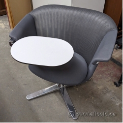 Steelcase i2i Steelcase Swivel Lounge Chair w/ Tablet Tablet