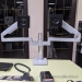 Humanscale Dual Monitor Mounting Arm Stand, Square Base