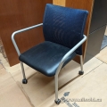 Steelcase Jersey Rolling Stacking Guest Chair w/ Mesh Back