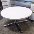 30" White Herman Miller Everywhere Coffee Table w/ Metal Base