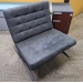 Grey Barcelona Style Cloth Lounge Chair