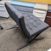 Grey Barcelona Style Cloth Lounge Chair