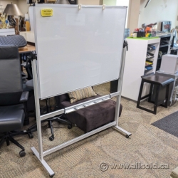 48x36 VIZ-PRO Double-Sided Rolling Magnetic Whiteboard