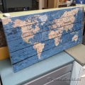 Map of the World Wall Art Canvas 48" x 24"