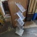 Clear 8 Shelf Acrylic Magazine Rack Holder Stand 59" H